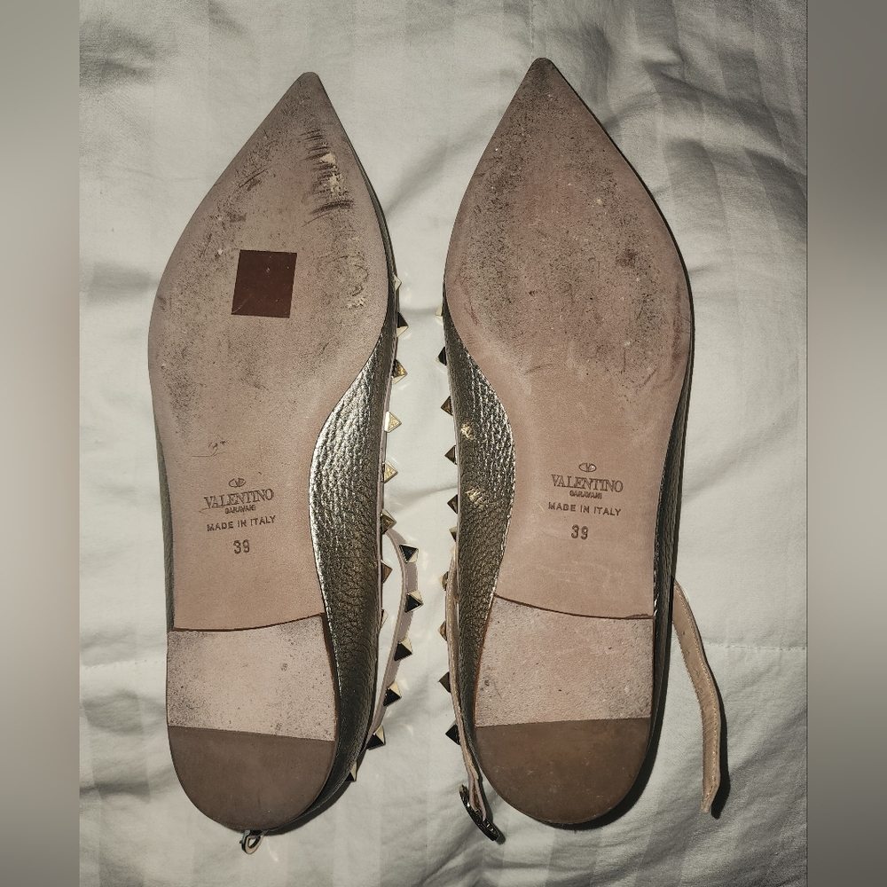 Valentino Rockstud Cage Ballet Flats - Picture 3 of 11